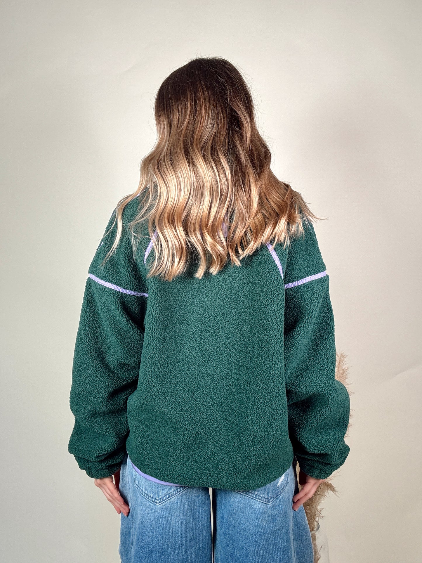 Contrast Sherpa Jacket - Teal