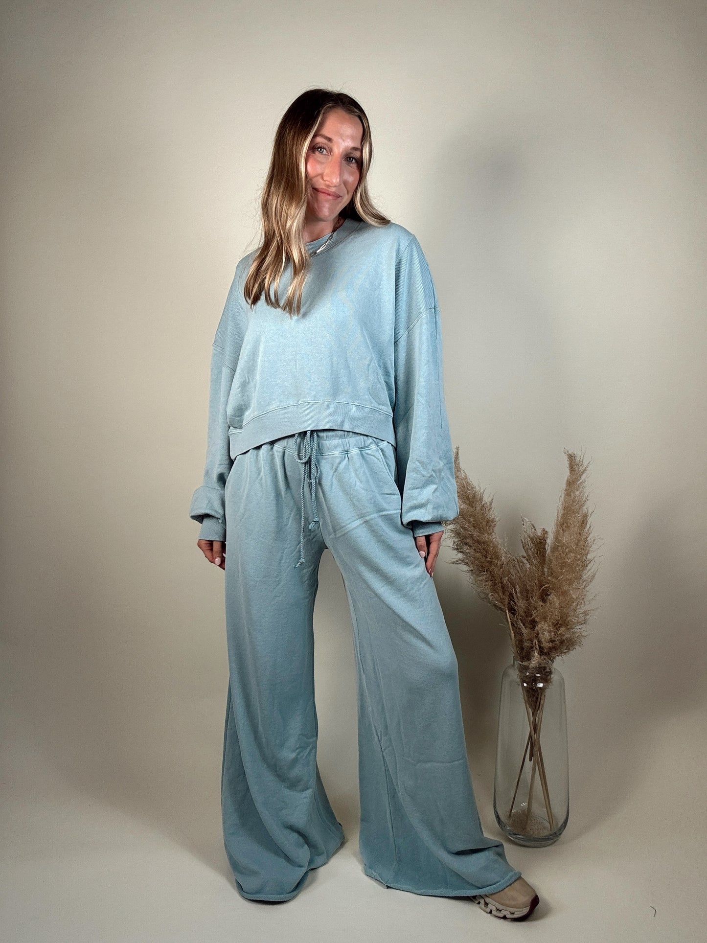 Cloud 9 Pants and Sweatshirt Set - Winter Sky