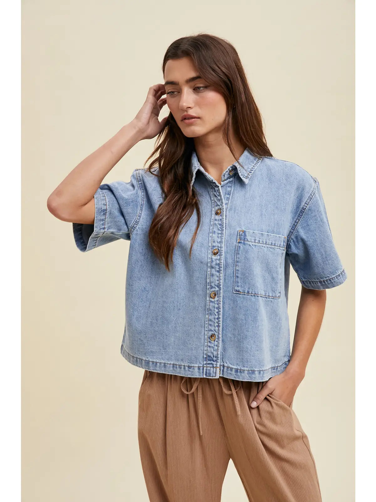 Summer Days Denim Top - PREORDER END OF MAY