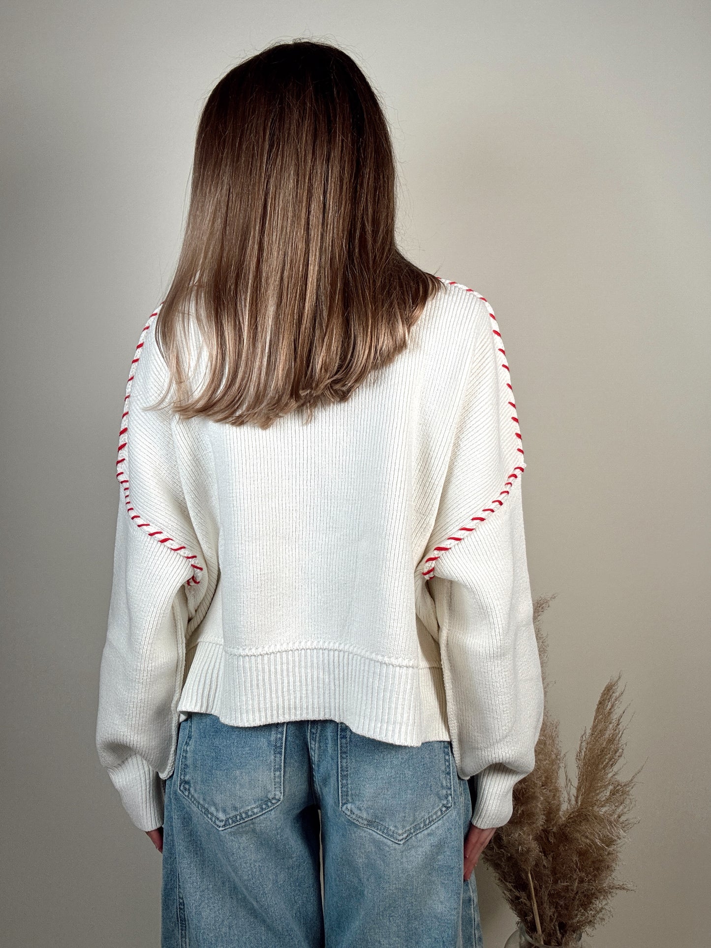 USA Rope Sweater - Cream