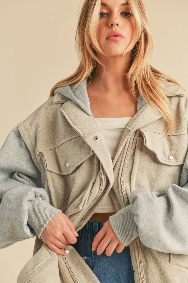 Irene Hooded Jacket - Oversized