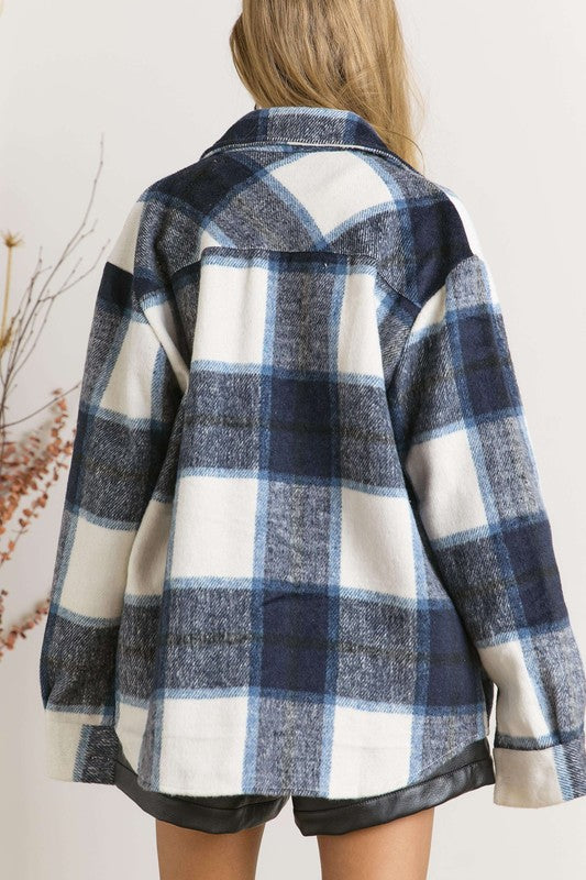 We The Free Plaid Shacket