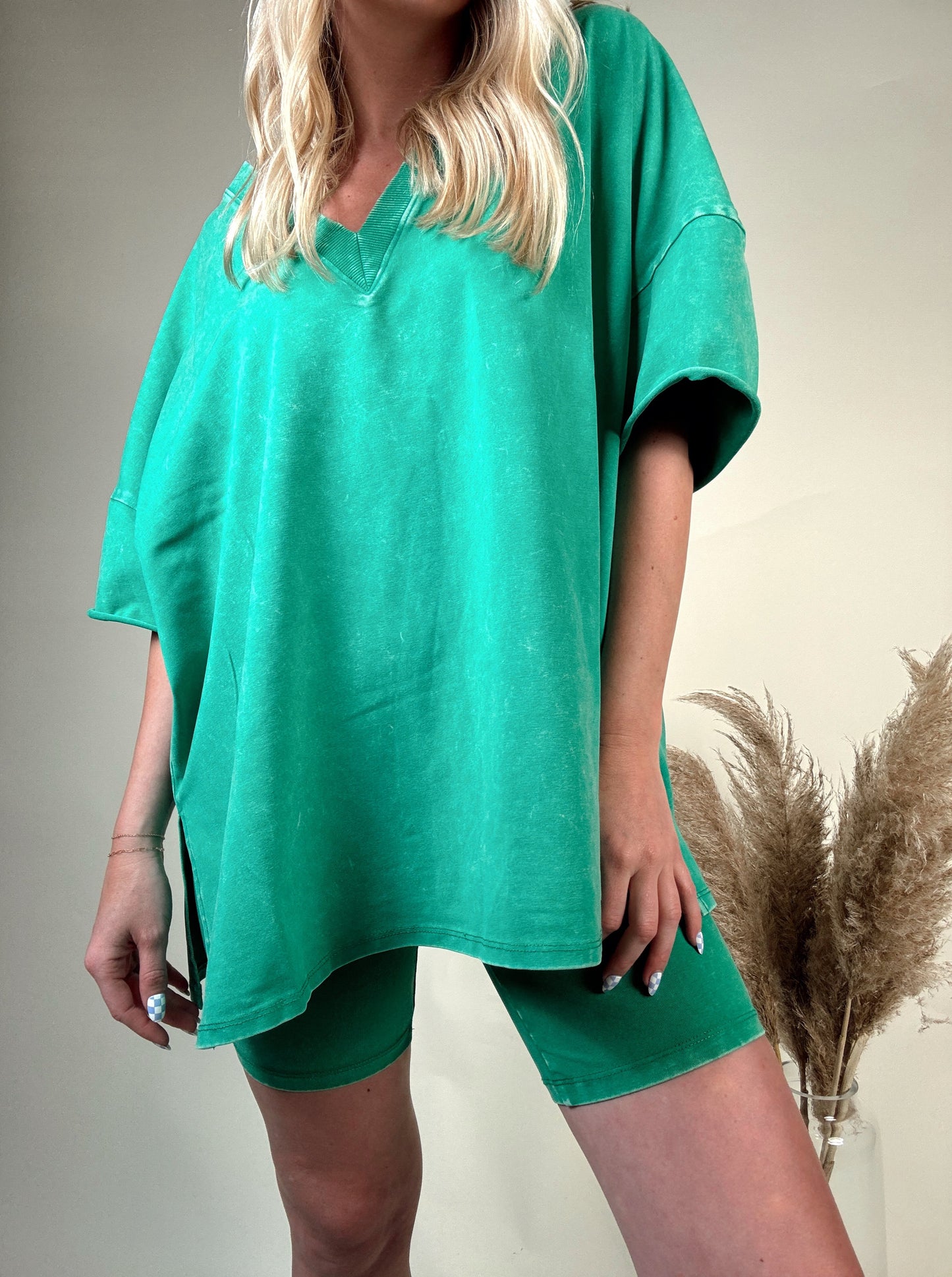 Urban Shirt and Biker Shorts Set