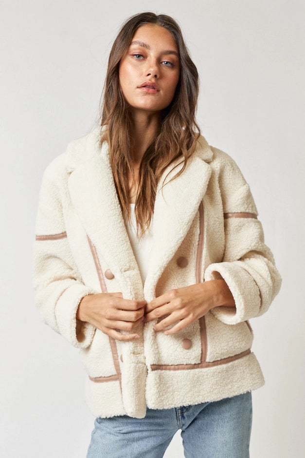 Falling Faux Fur Jacket. .