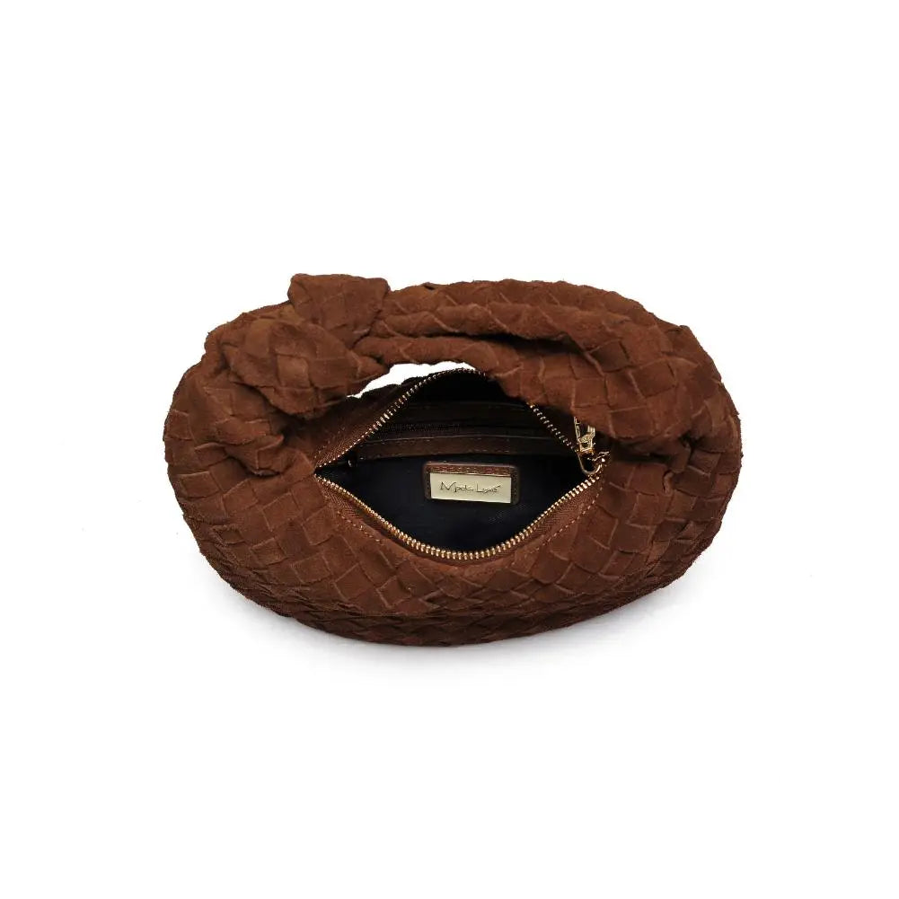 Autumn Woven Suede Leather Clutch