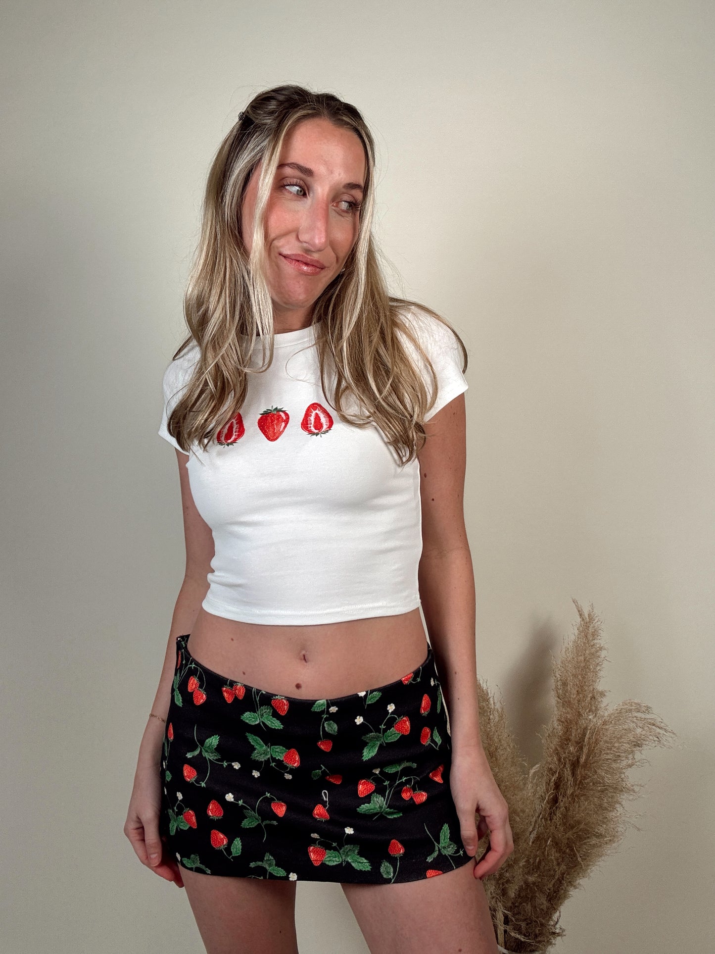 Strawberry Picnic Mini Skort