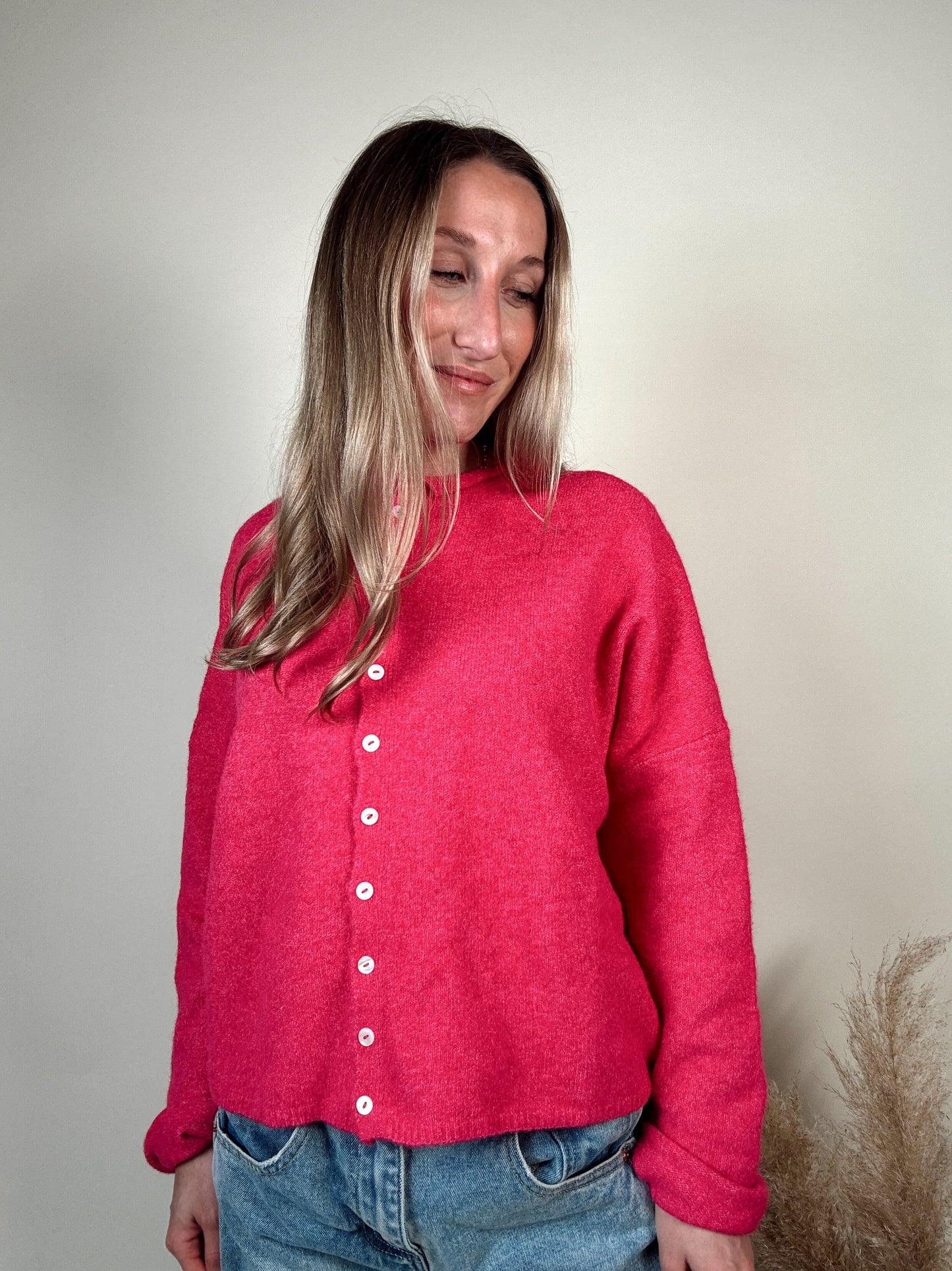 Nola Cardigan - Fuchsia