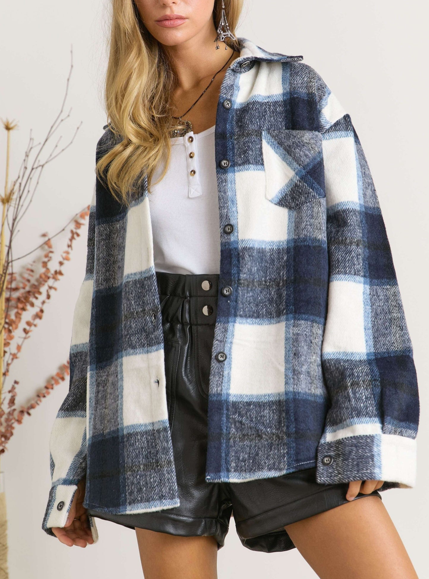 We The Free Plaid Shacket