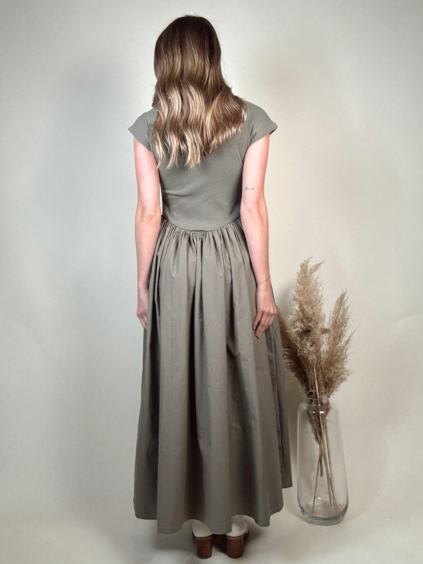 Raven Rib and Woven Dress
