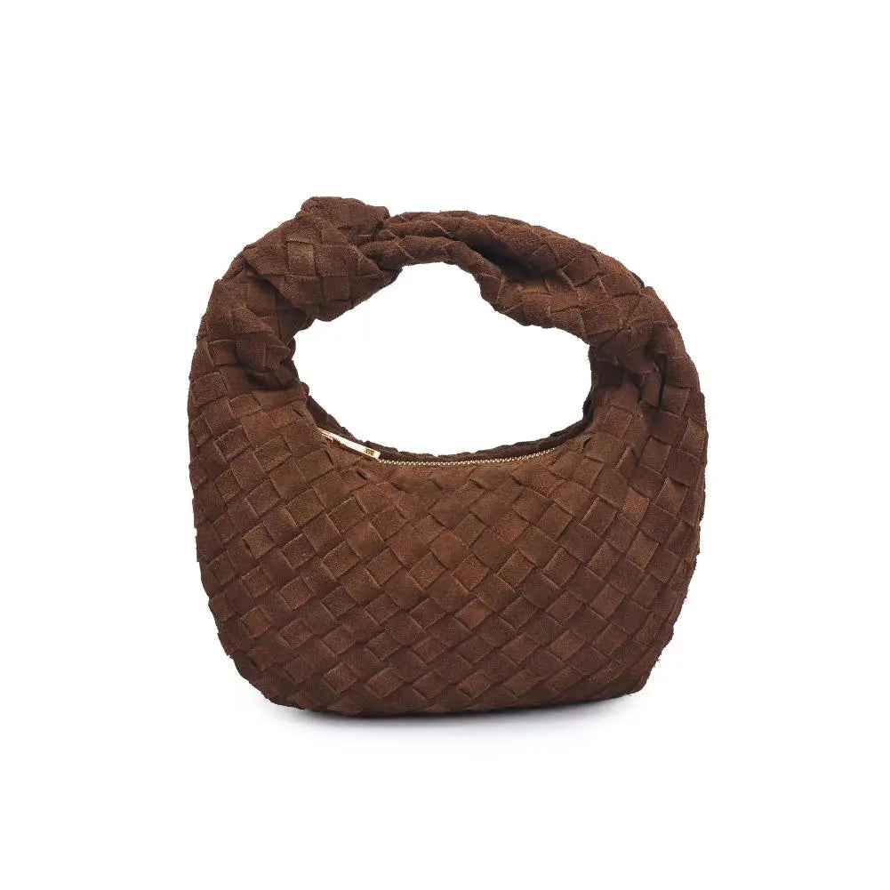Autumn Woven Suede Leather Clutch
