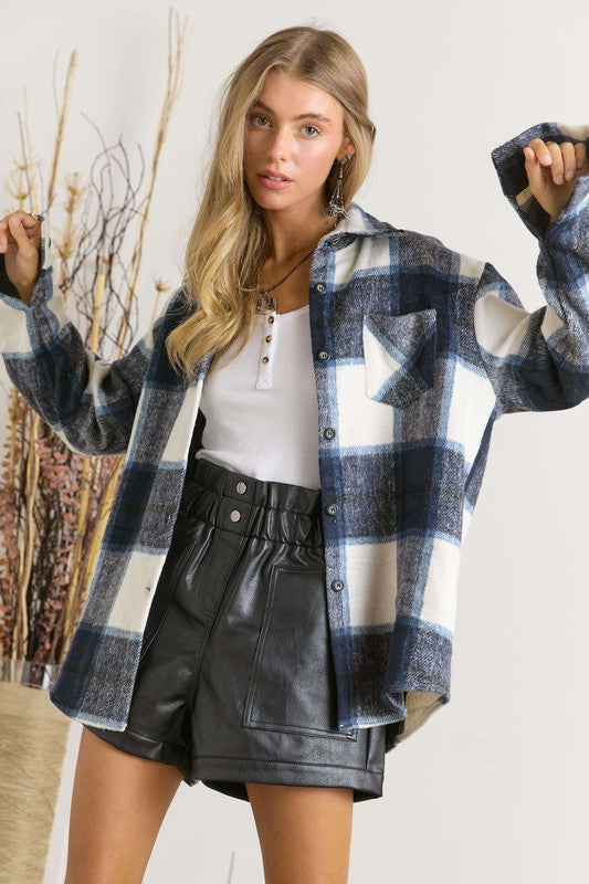 We The Free Plaid Shacket