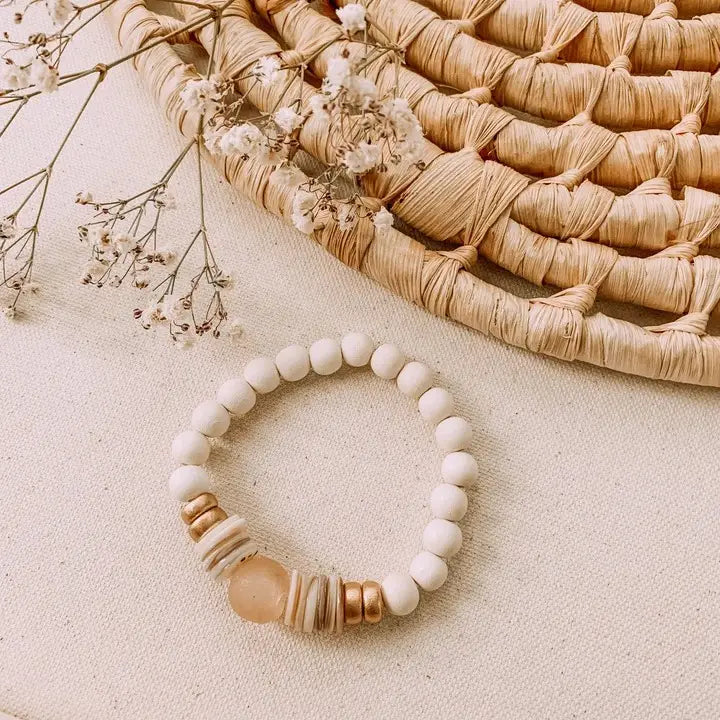 Recycled Bracelet in Pink