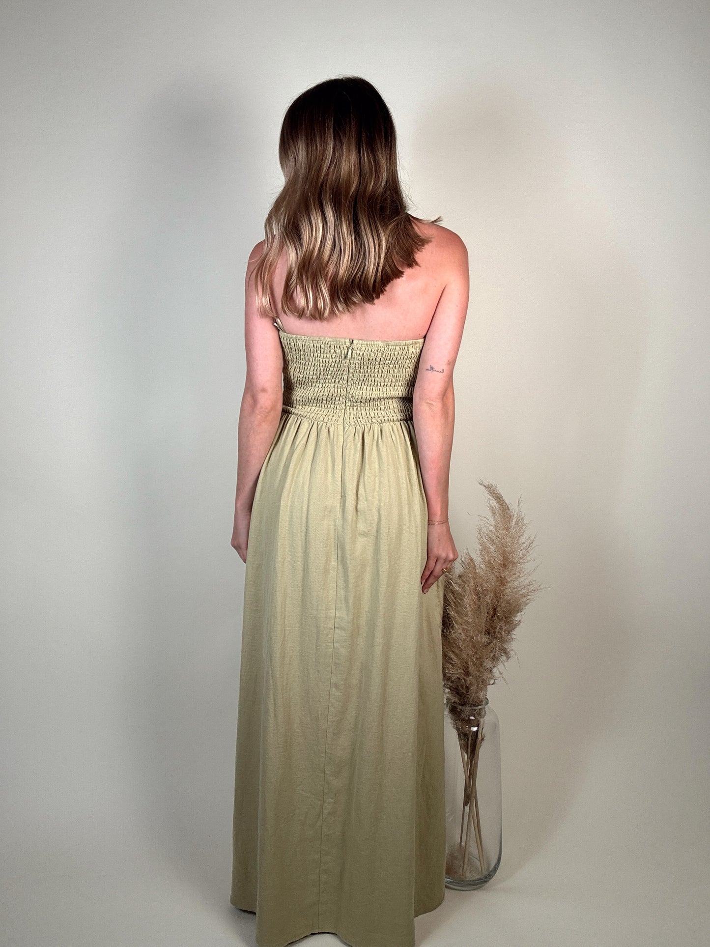 Lime Halter Neck Dress