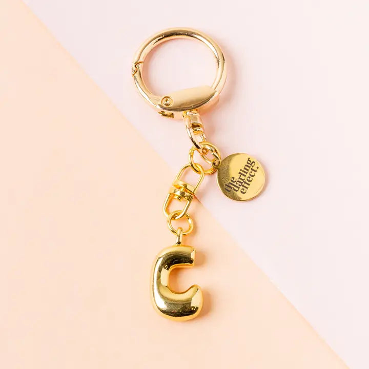 Bubble Letter Keychain Bag