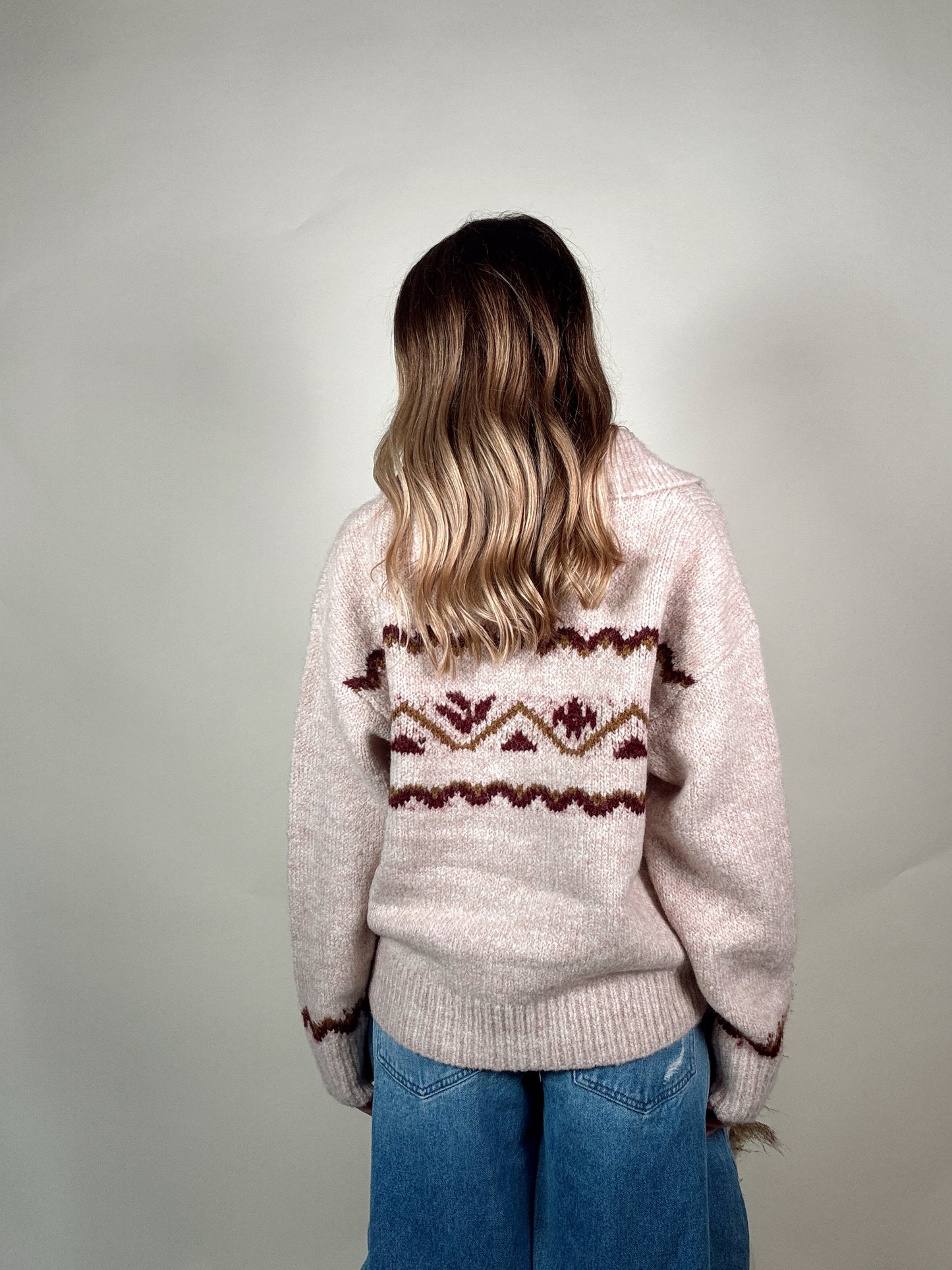 Fair Isle Collar Button Down