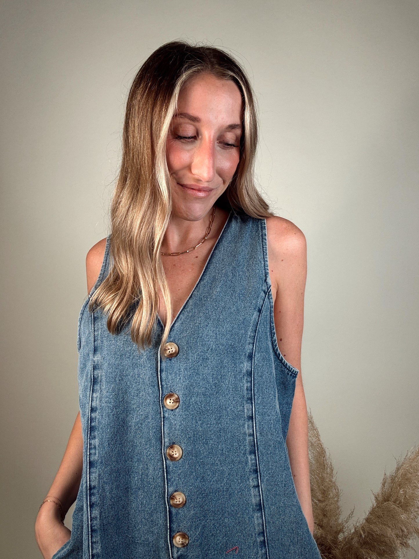 Blakely Button Up Romper