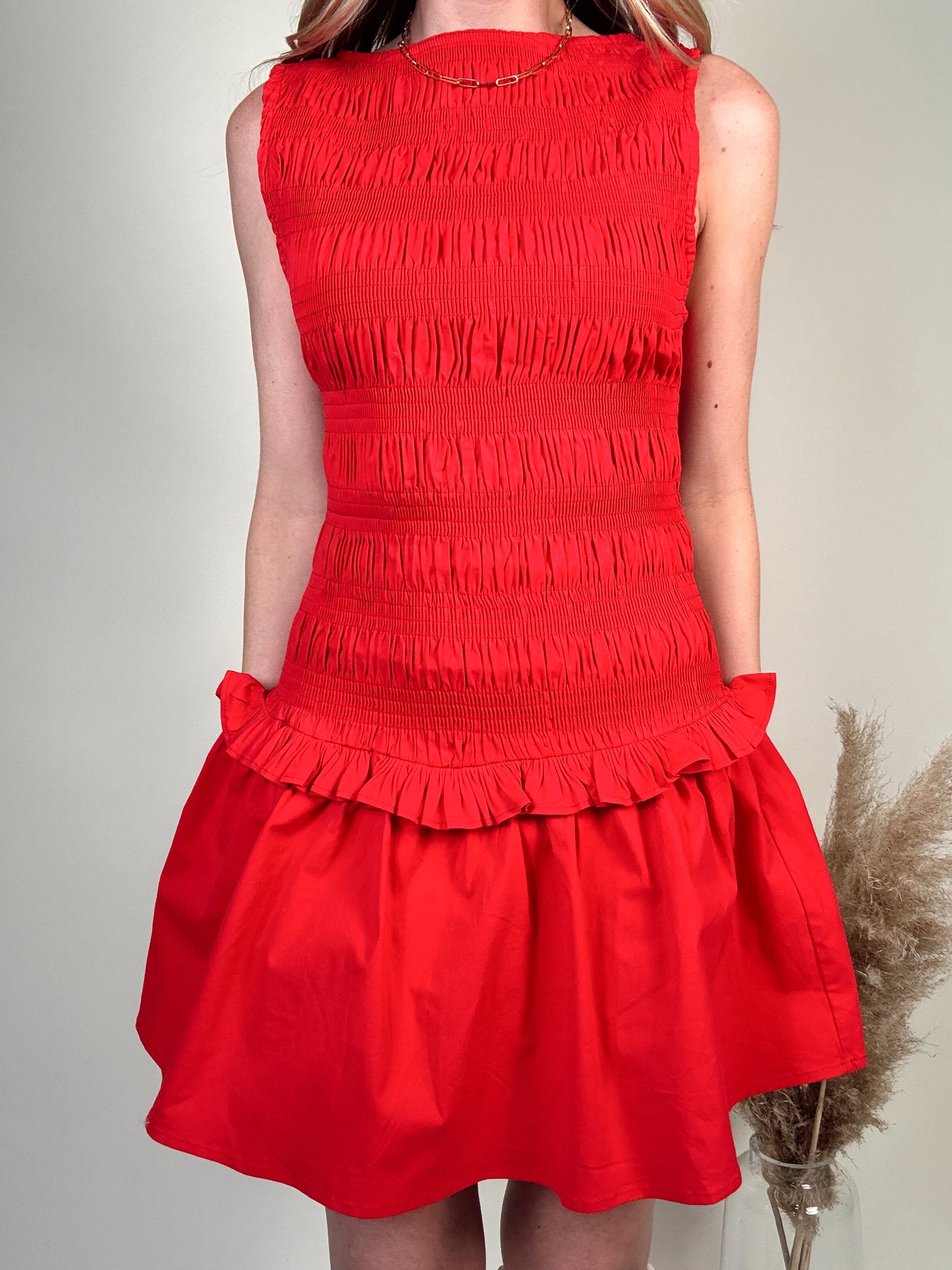 Sabrina Smocked Mini Dress