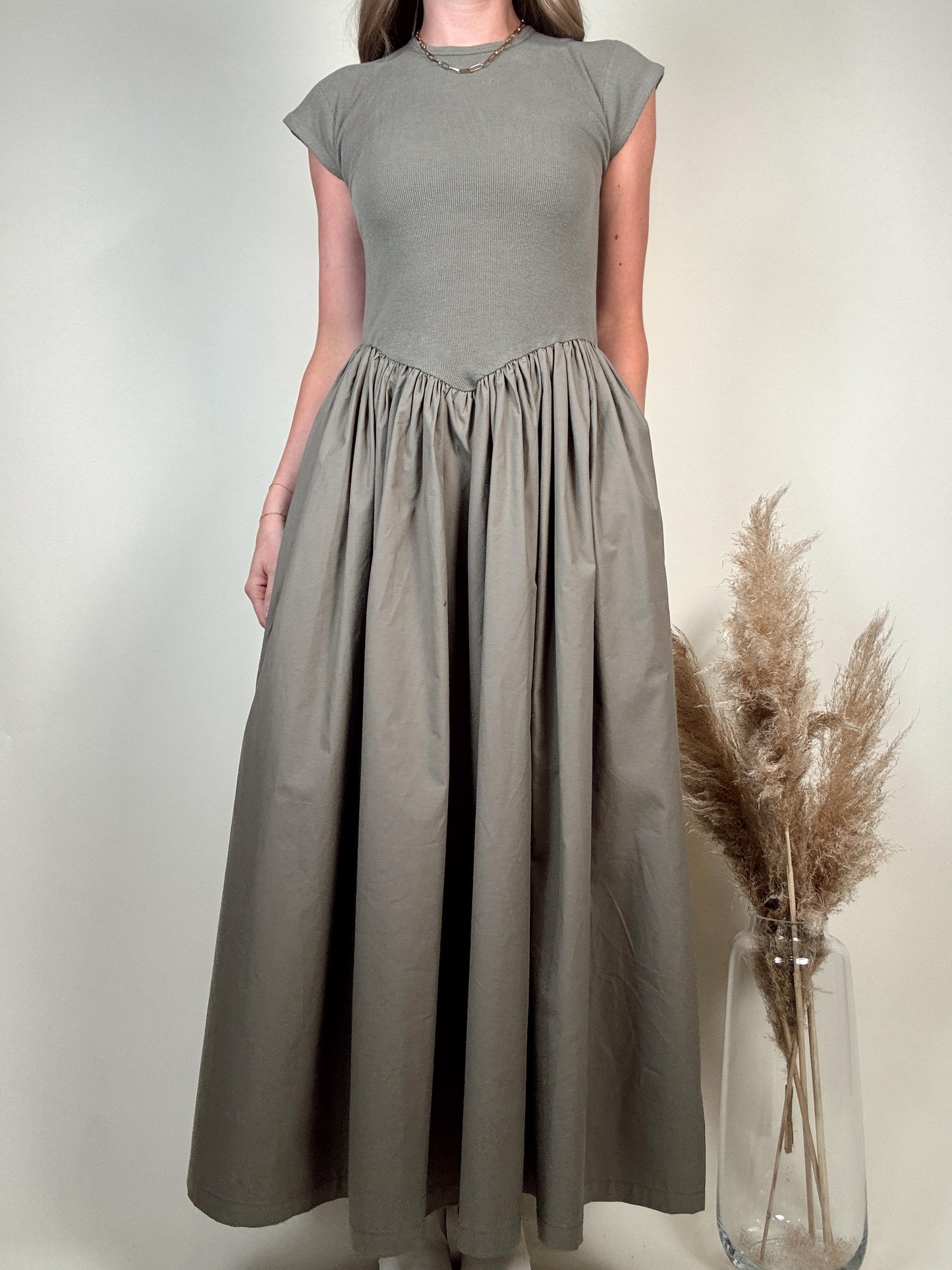 Raven Rib and Woven Dress