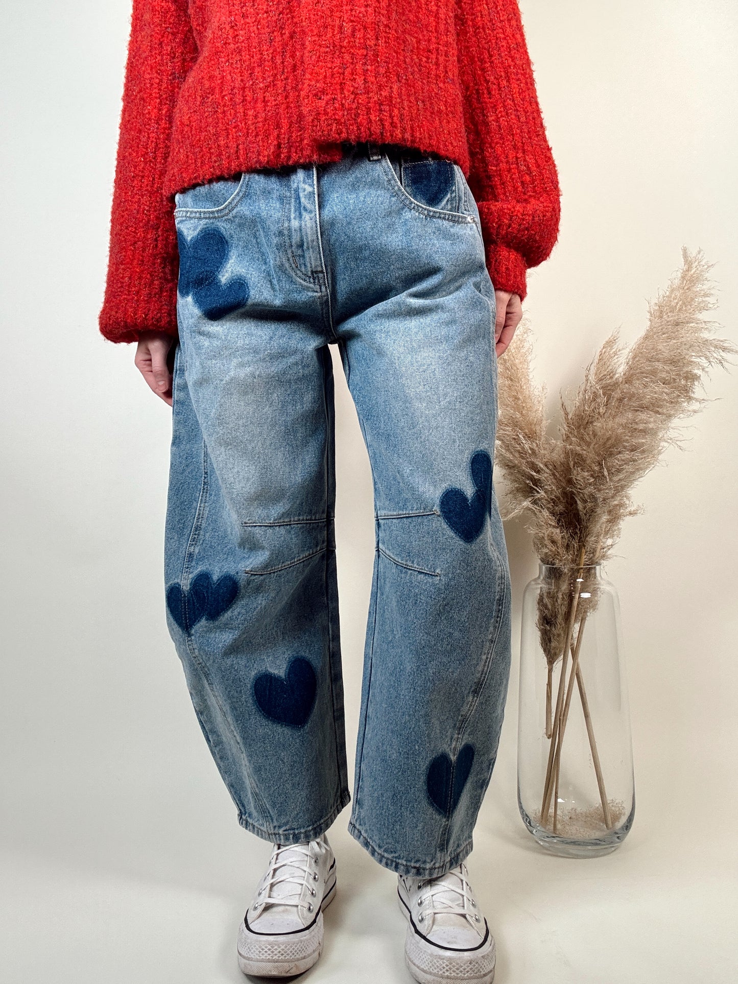 Heart Barrel Jeans