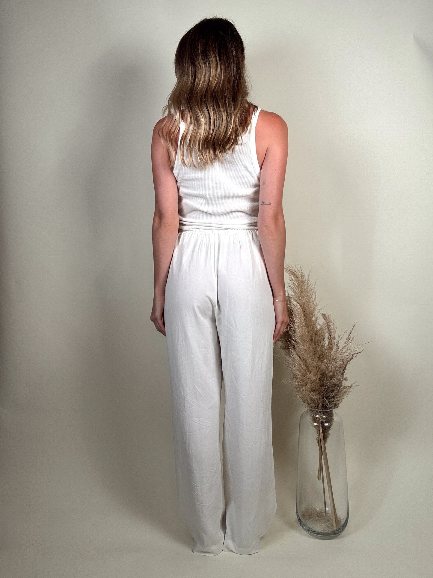 White Linen Pants