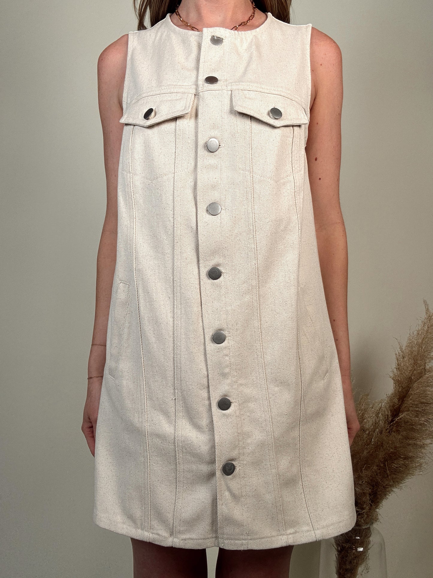 Becca Button Down Denim Dress