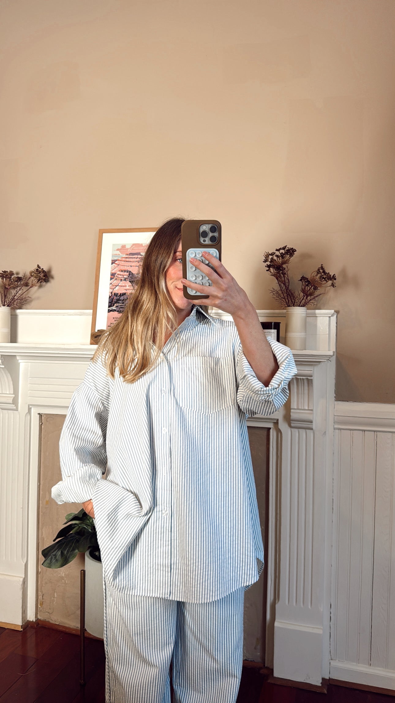 Sailor Striped Button Down Top