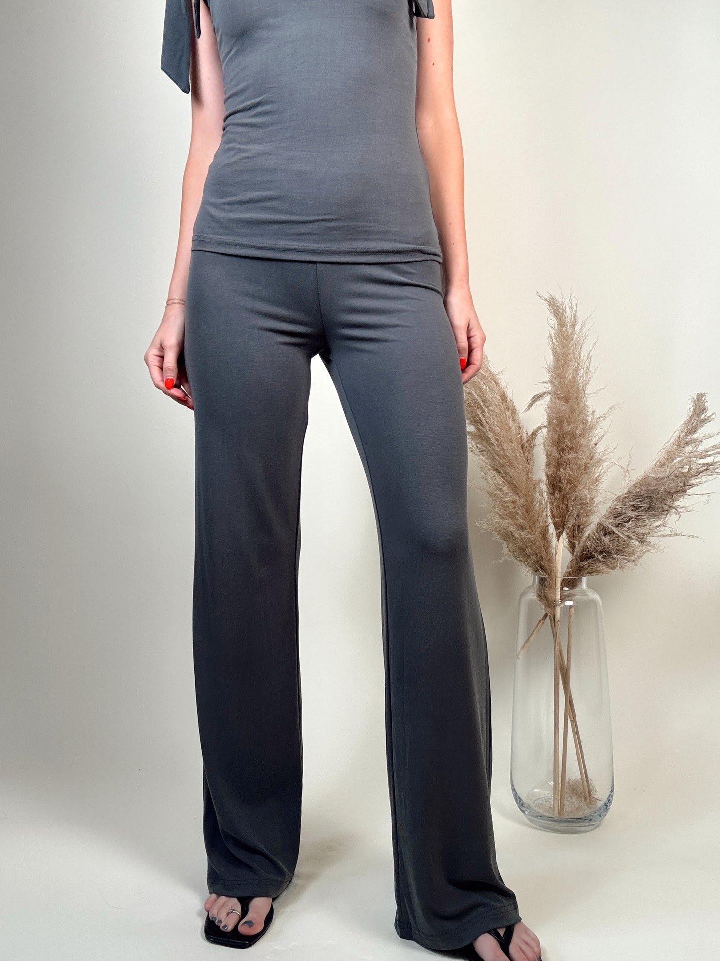 Greta Shoulder Tie Top and Pant Set