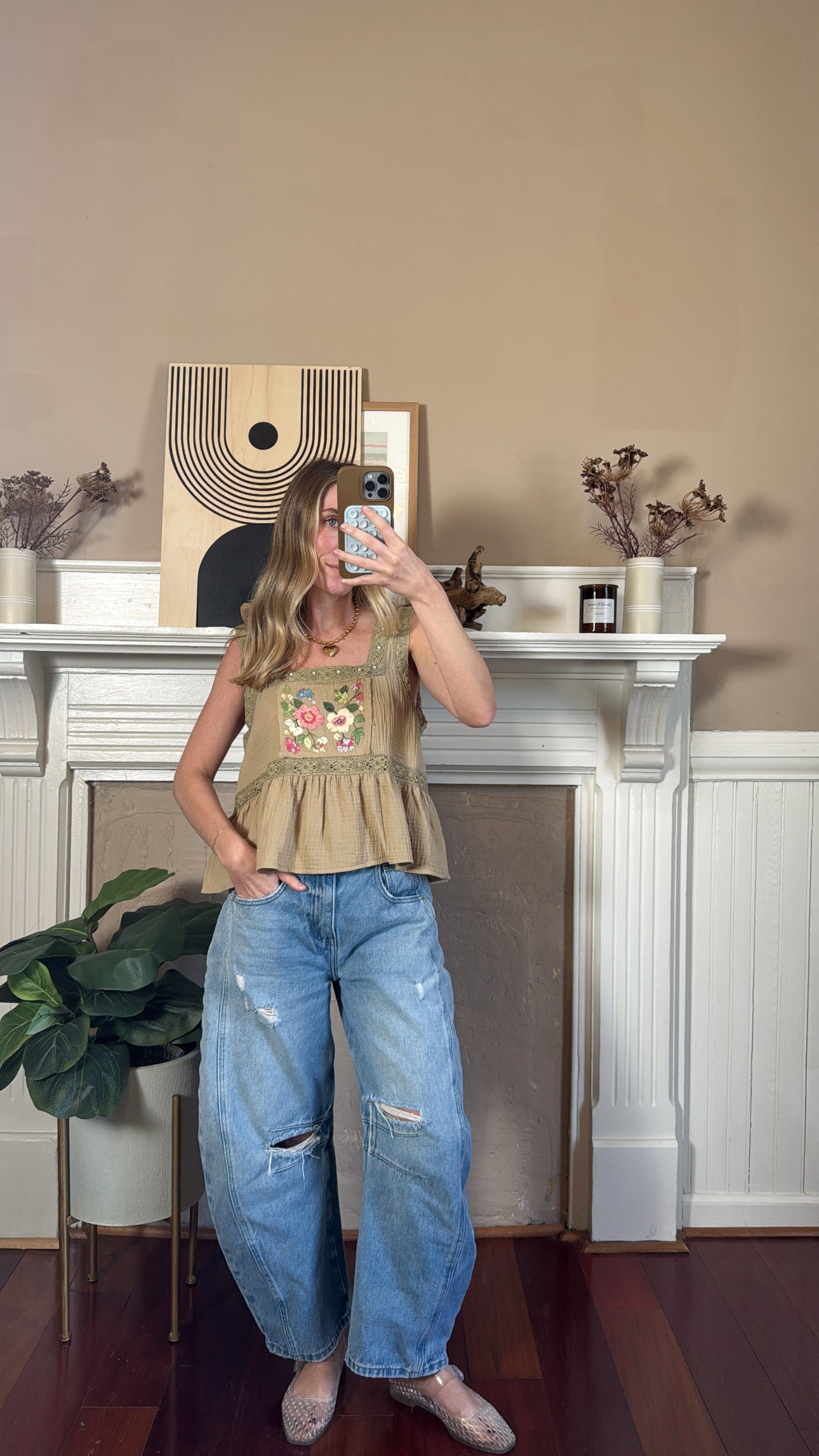 Boho Floral Tank Top