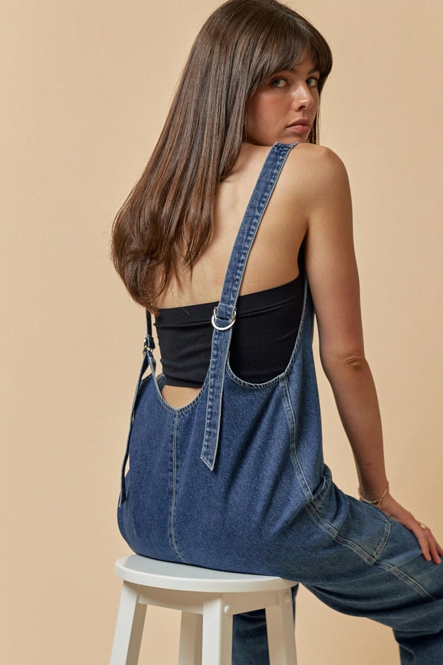Denim Days Sleeveless Jumpsuit