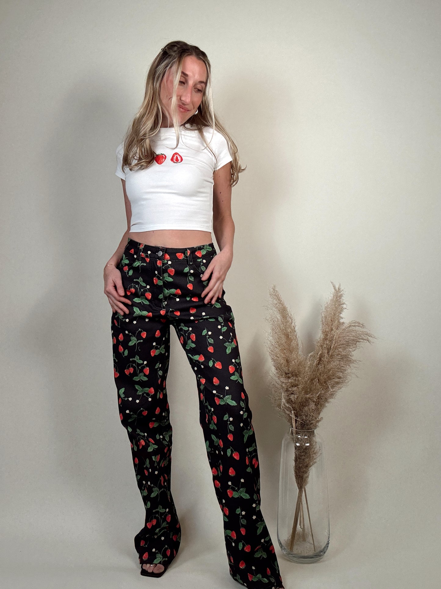 Strawberry Picnic Pants