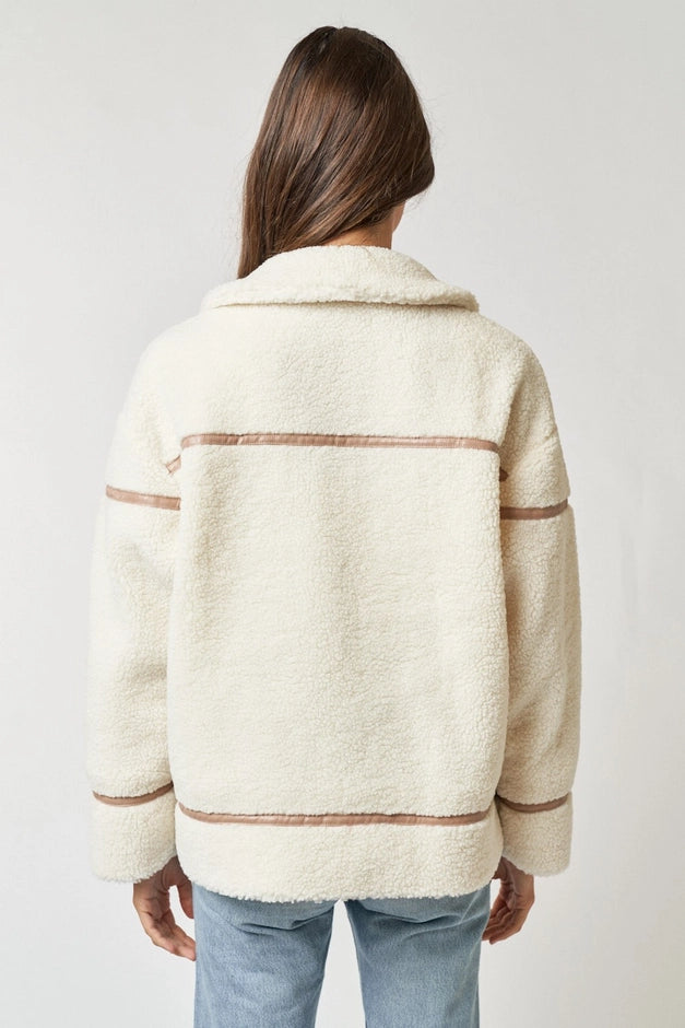 Falling Faux Fur Jacket. .