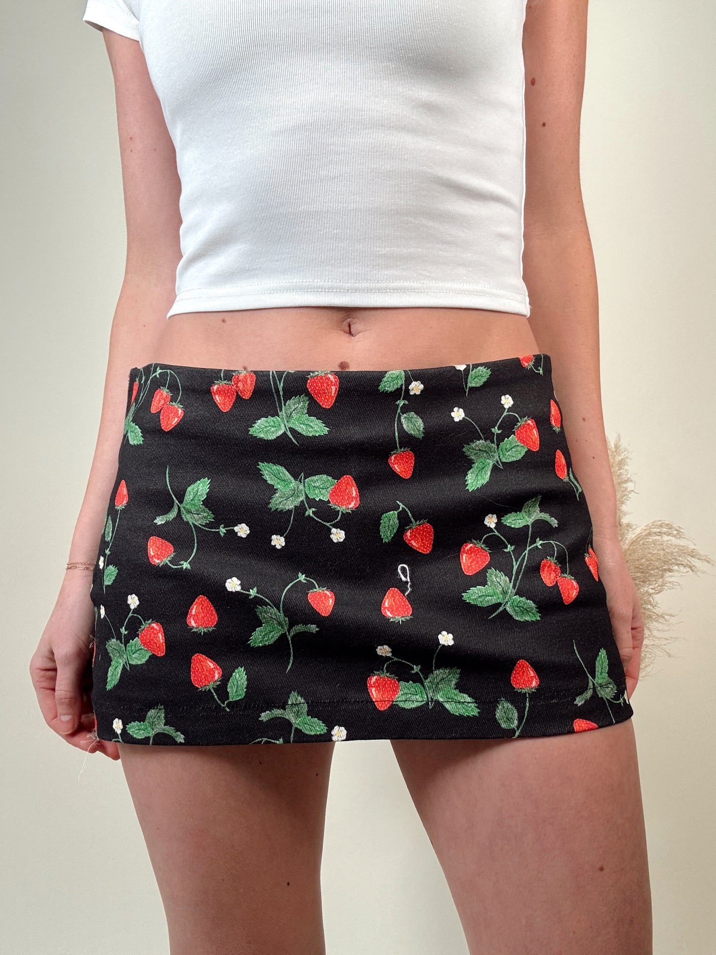 Strawberry Picnic Mini Skort