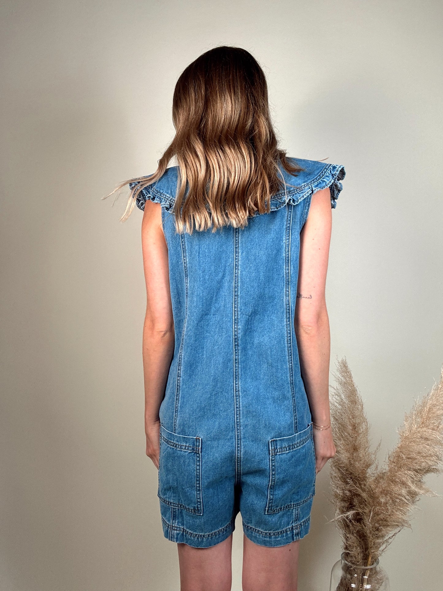 Wendy Denim Romper