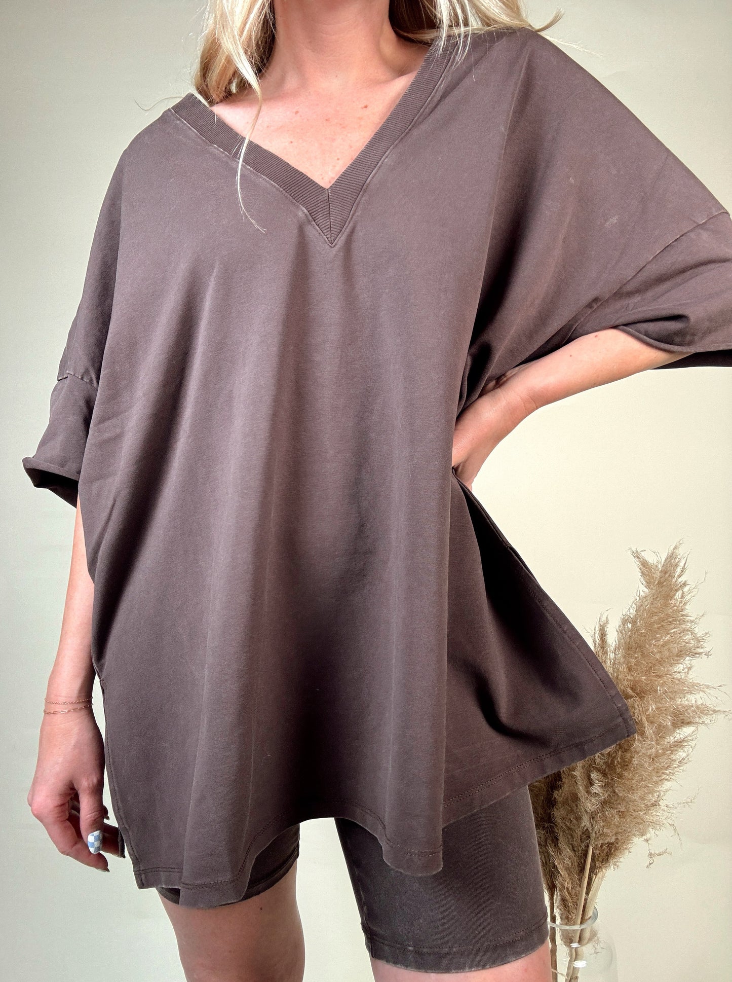 Urban Shirt and Biker Shorts Set