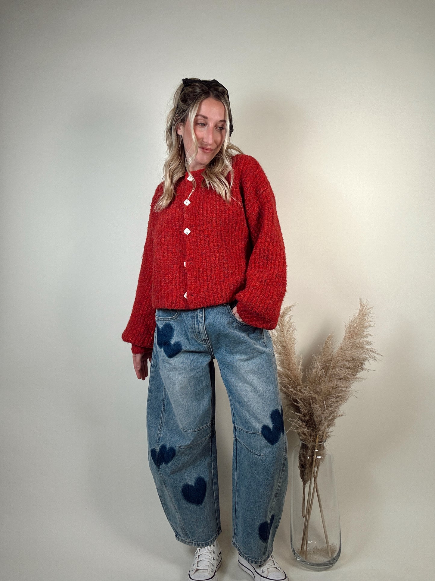 Heart Barrel Jeans