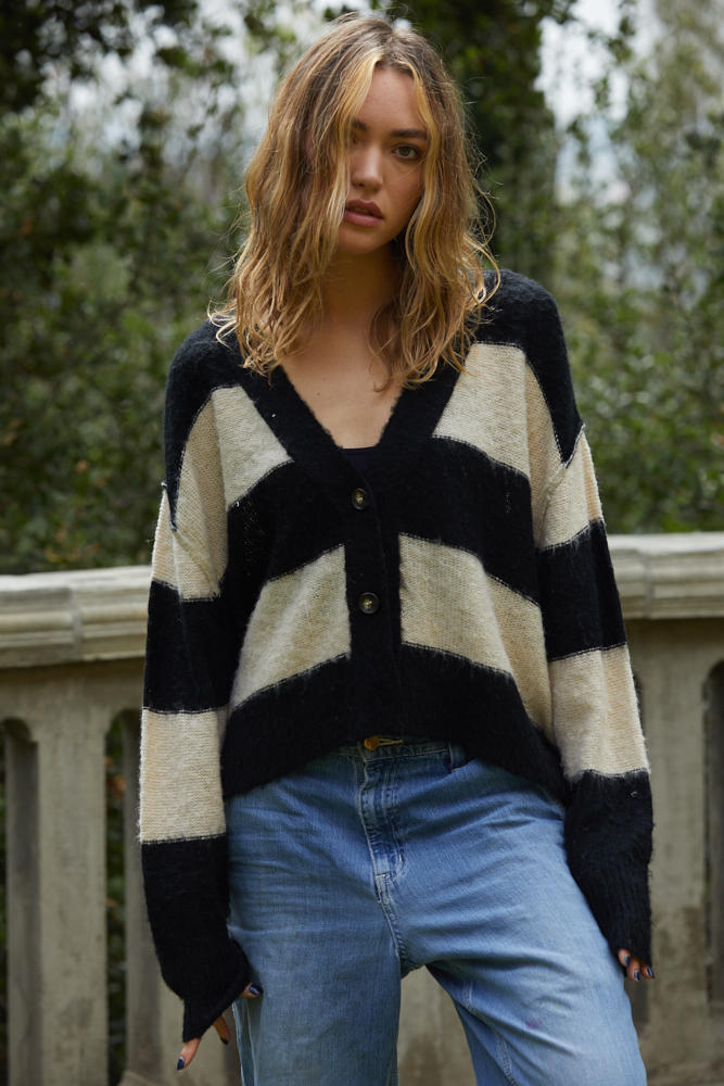 Izzy Striped Cardigan