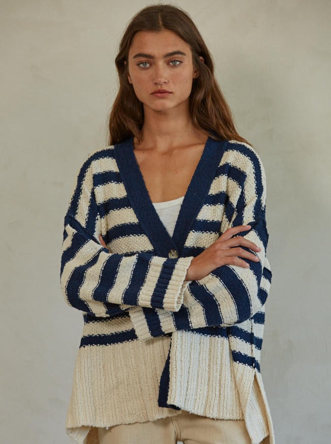 Candy Cloudy Striped Cardigan