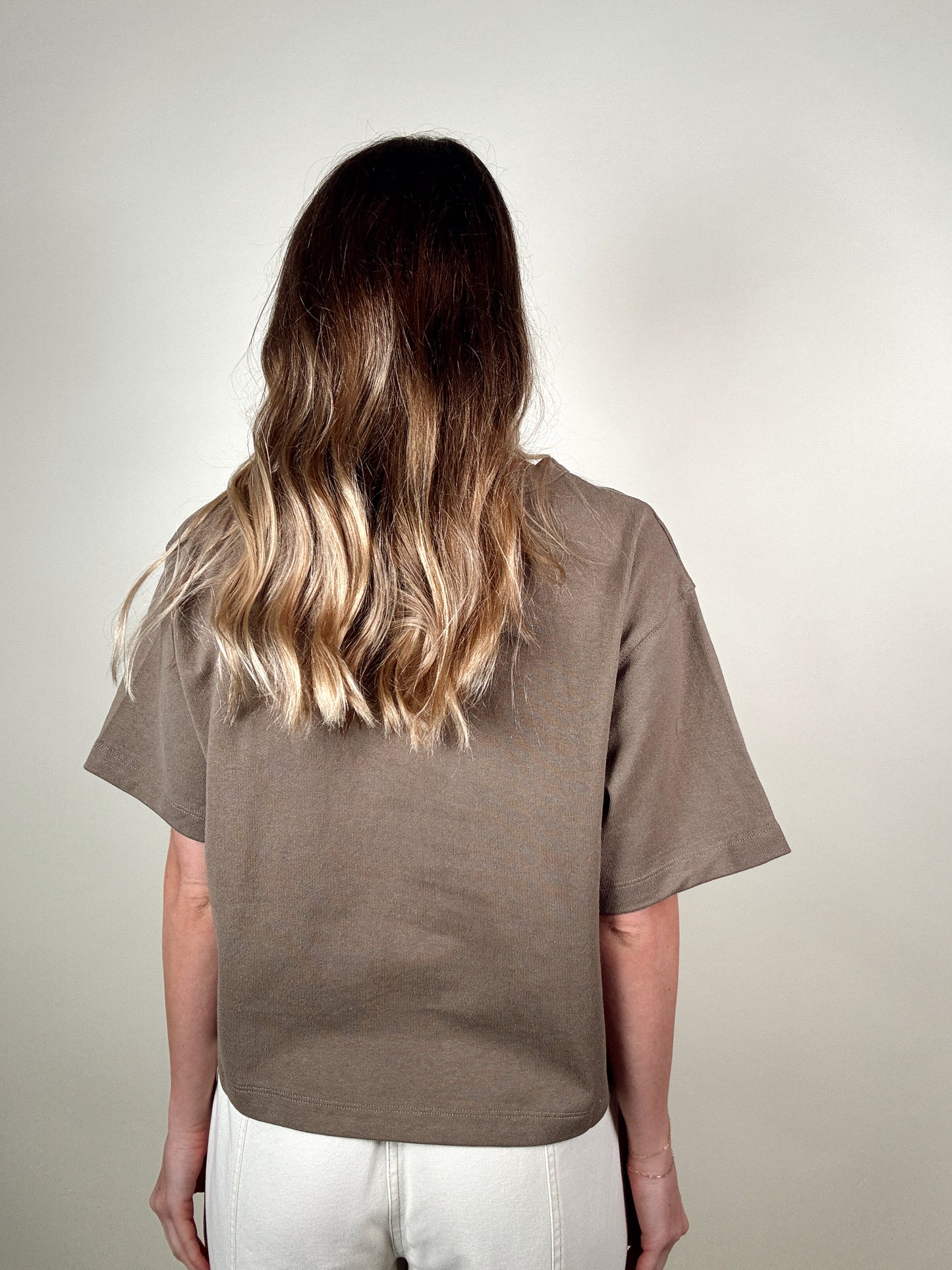 Short Sleeve Boxy Top - Olive