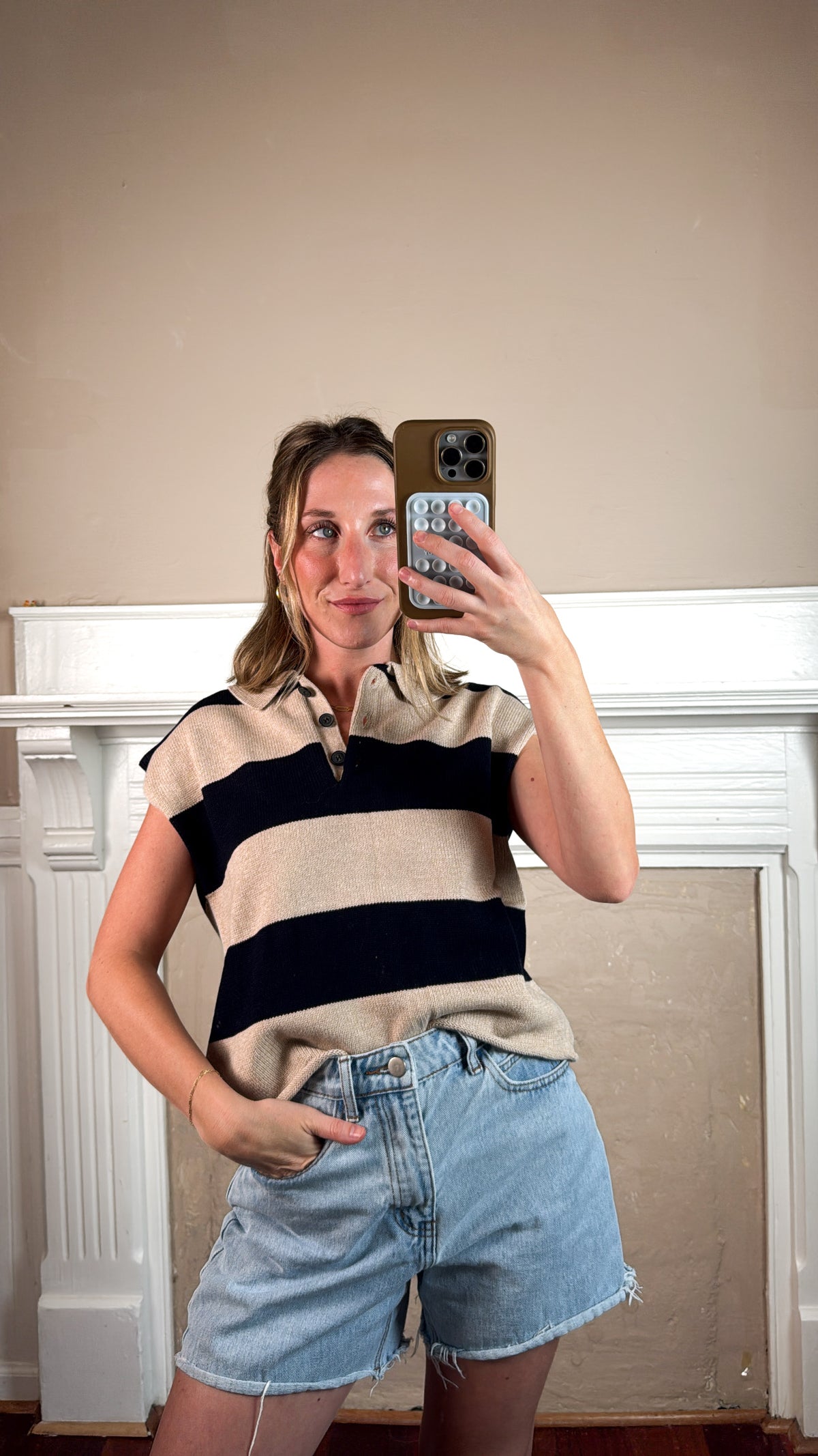 Harris Cotton Stripe Sweater Vest