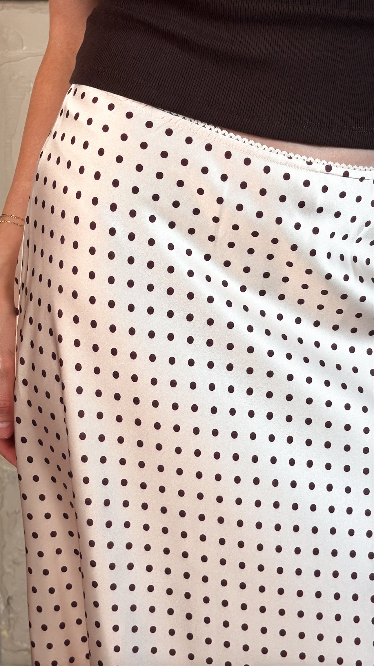 Gage Micro Dot Maxi Skirt