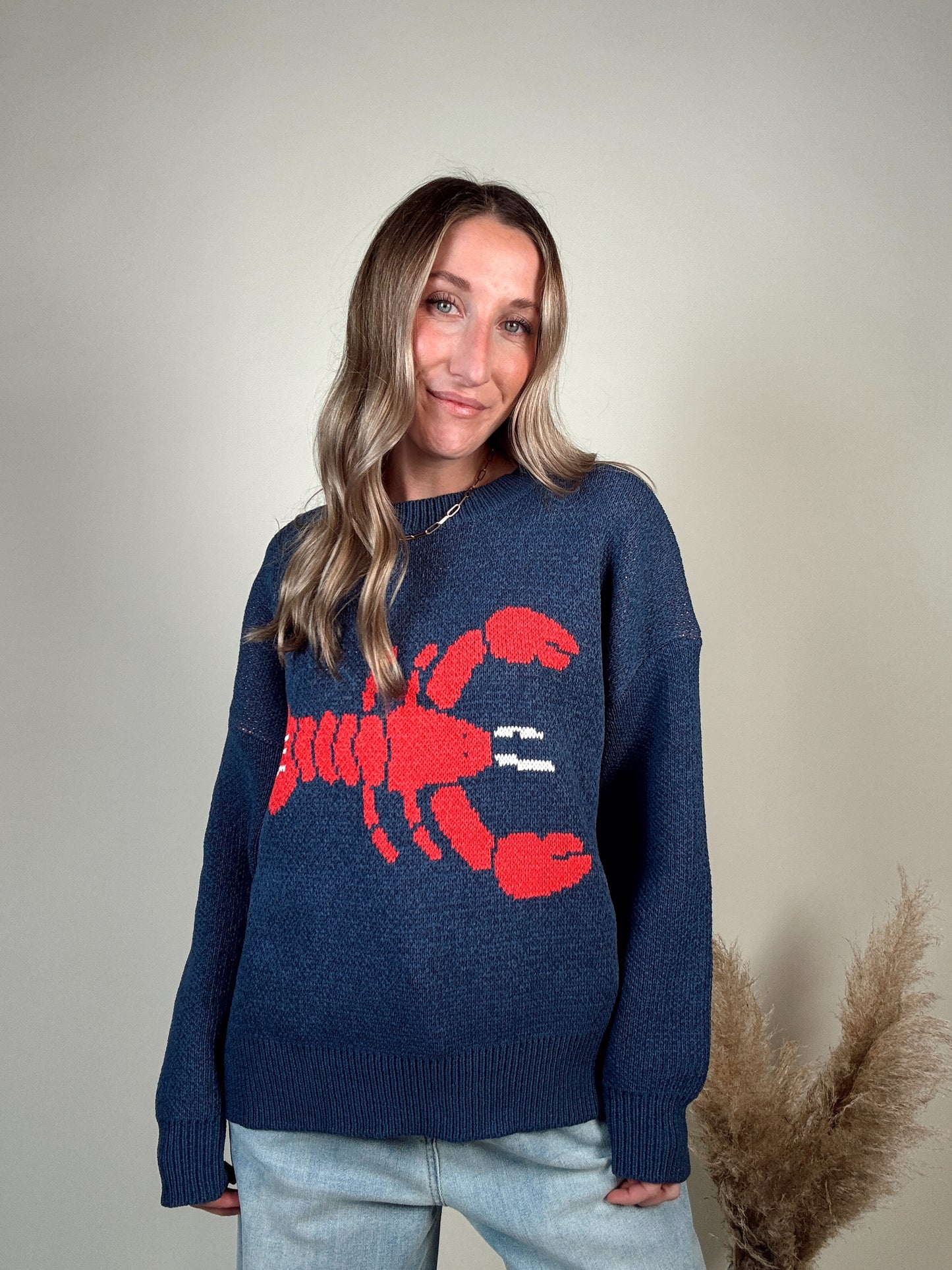 Lobster Sweater - Navy PREORDER EARLY JUNE