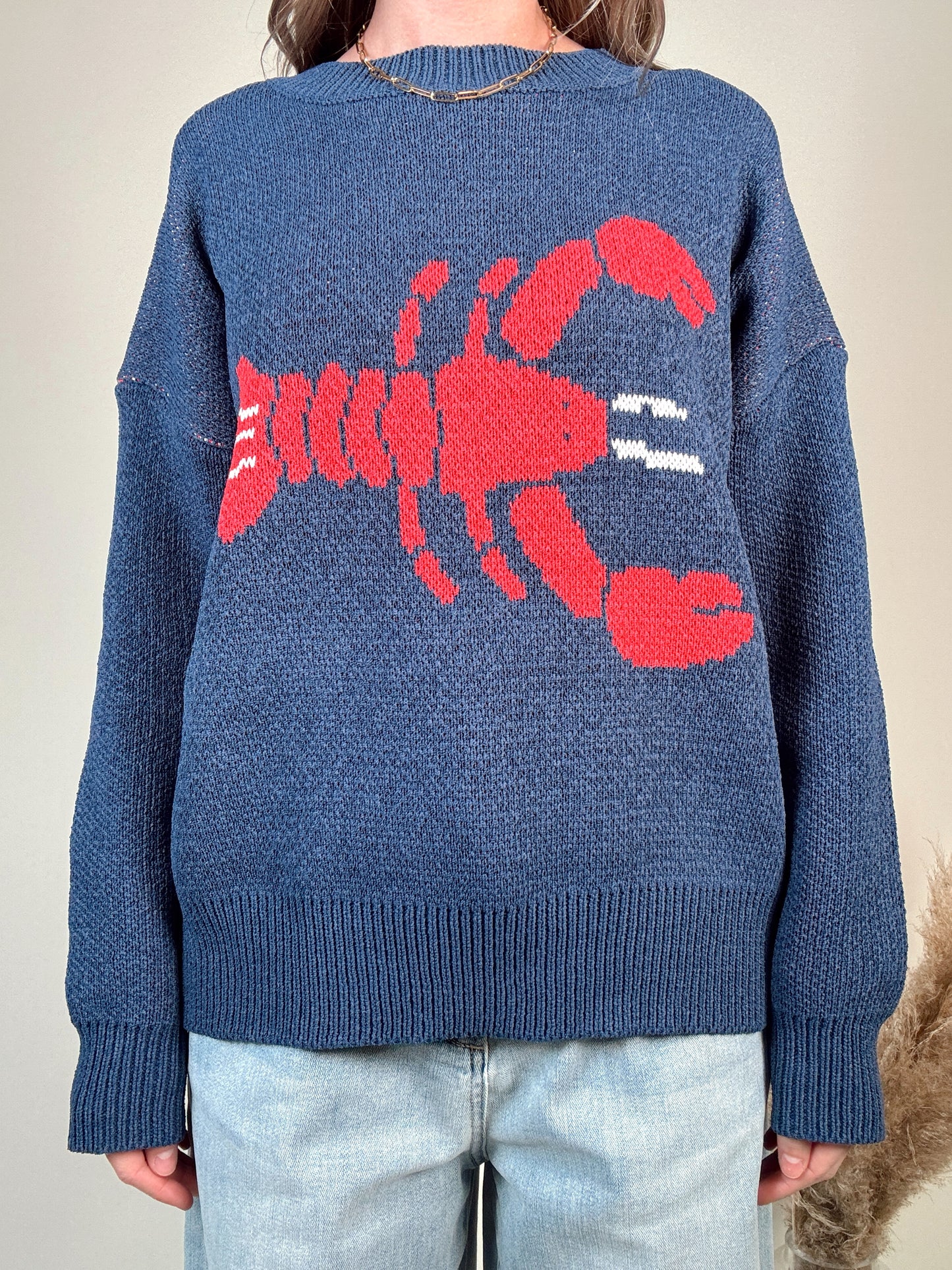 Lobster Sweater - Navy PREORDER EARLY JUNE