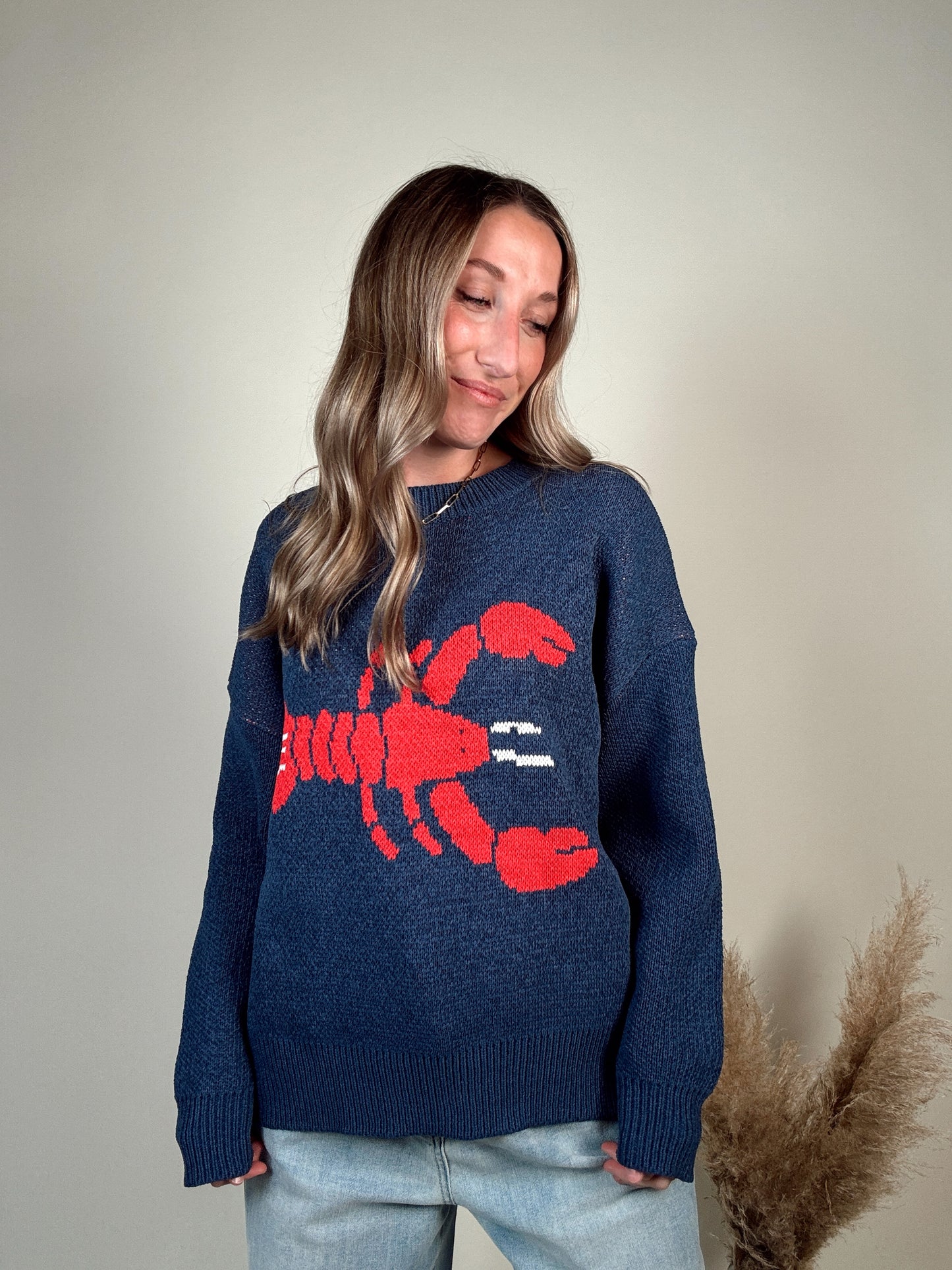 Lobster Sweater - Navy PREORDER EARLY JUNE