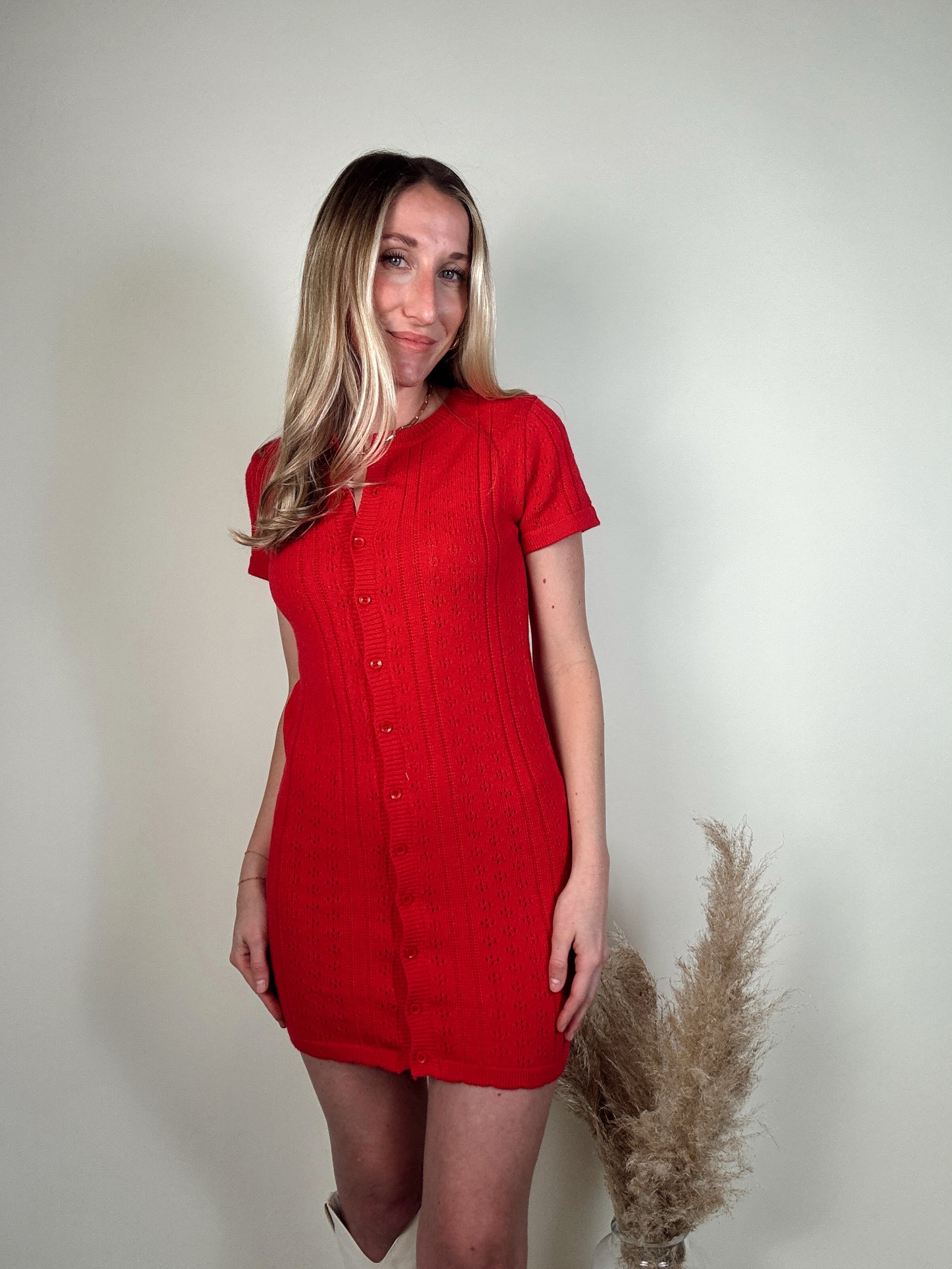 Cherry Knit Dress