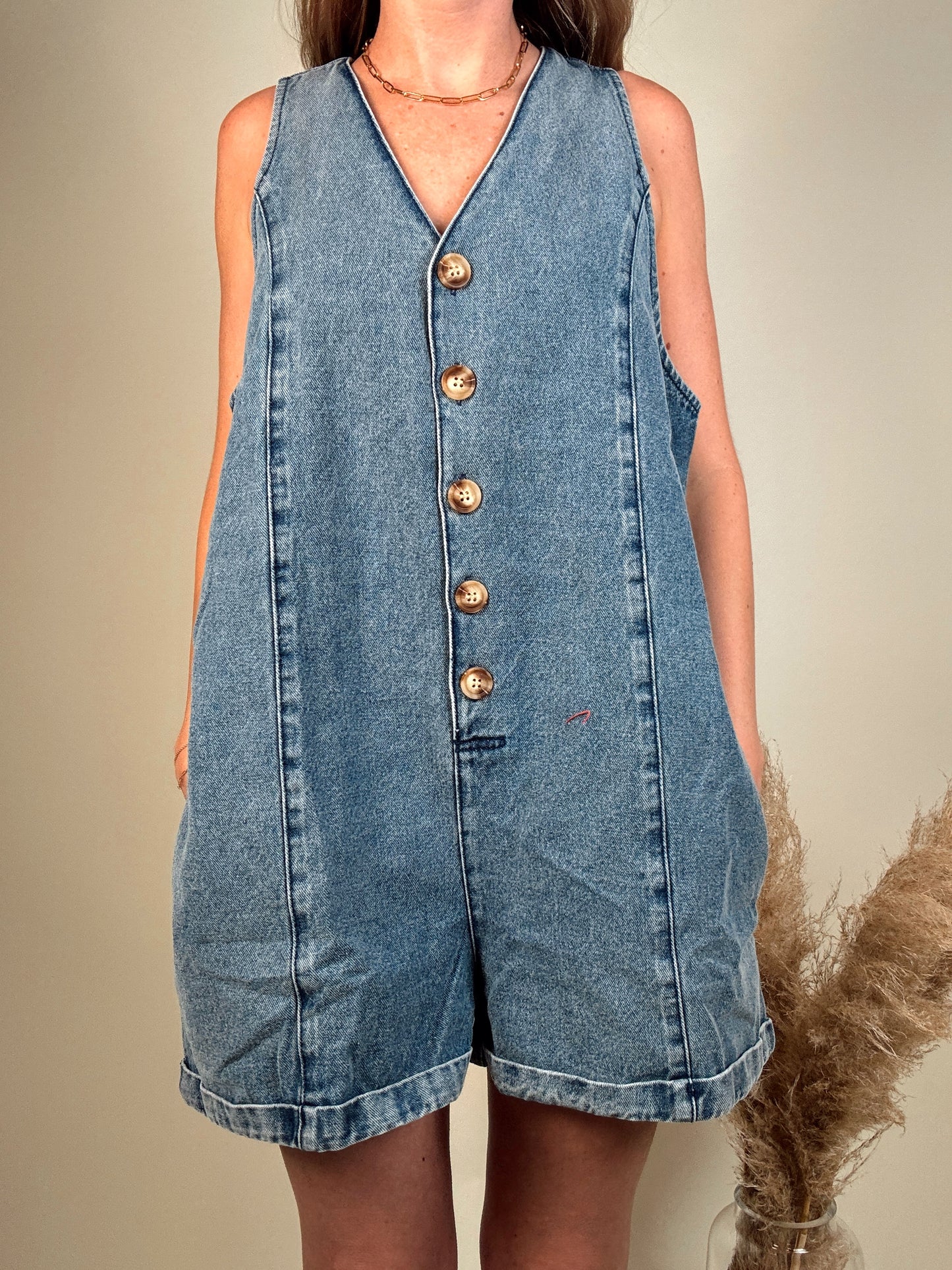 Blakely Button Up Romper