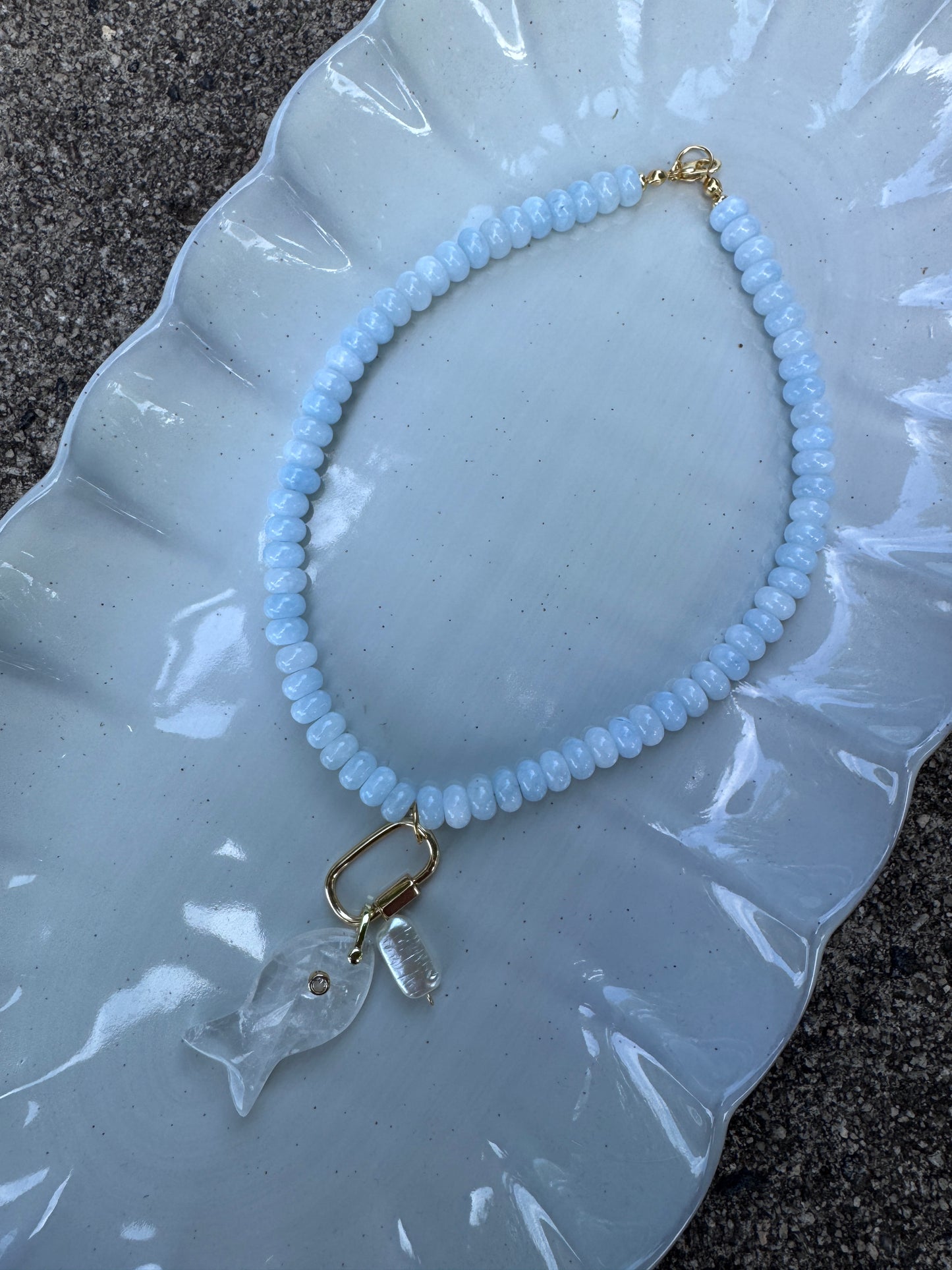 fish carabiner necklace