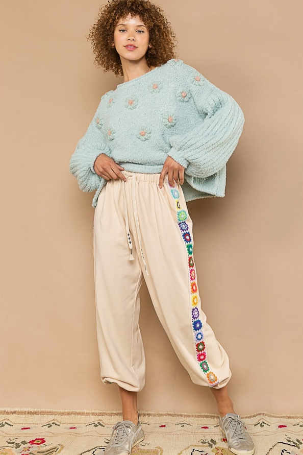 Teddy Floral Fleece Sweater