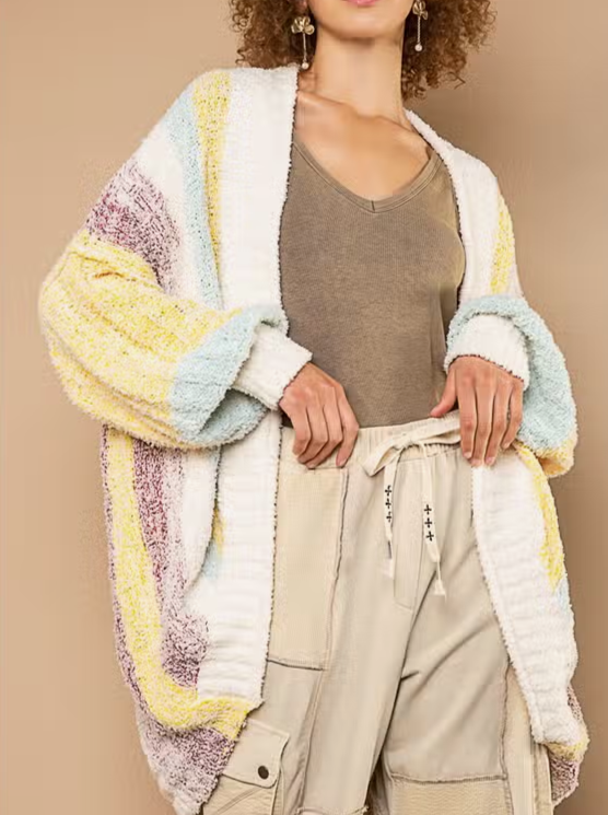 Boho Berber Fleece Cardigan