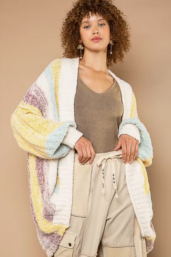 Boho Berber Fleece Cardigan