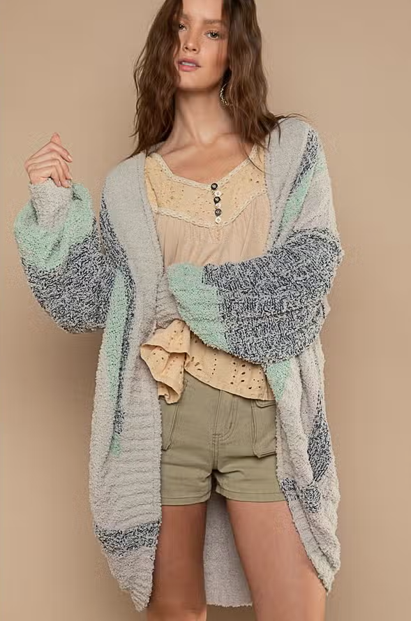 Boho Berber Fleece Cardigan